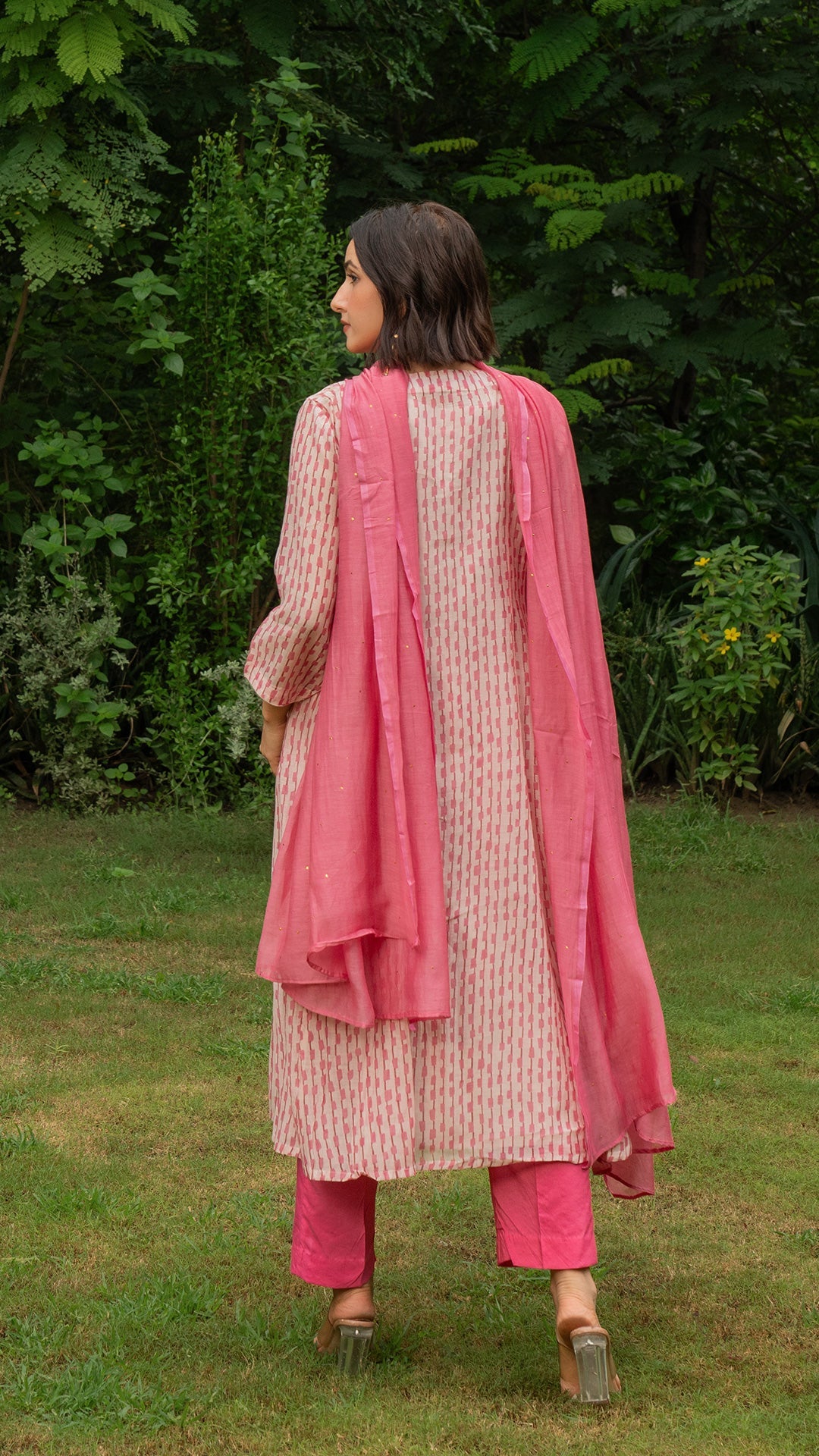 Inaya Chanderi Kurta - Pink