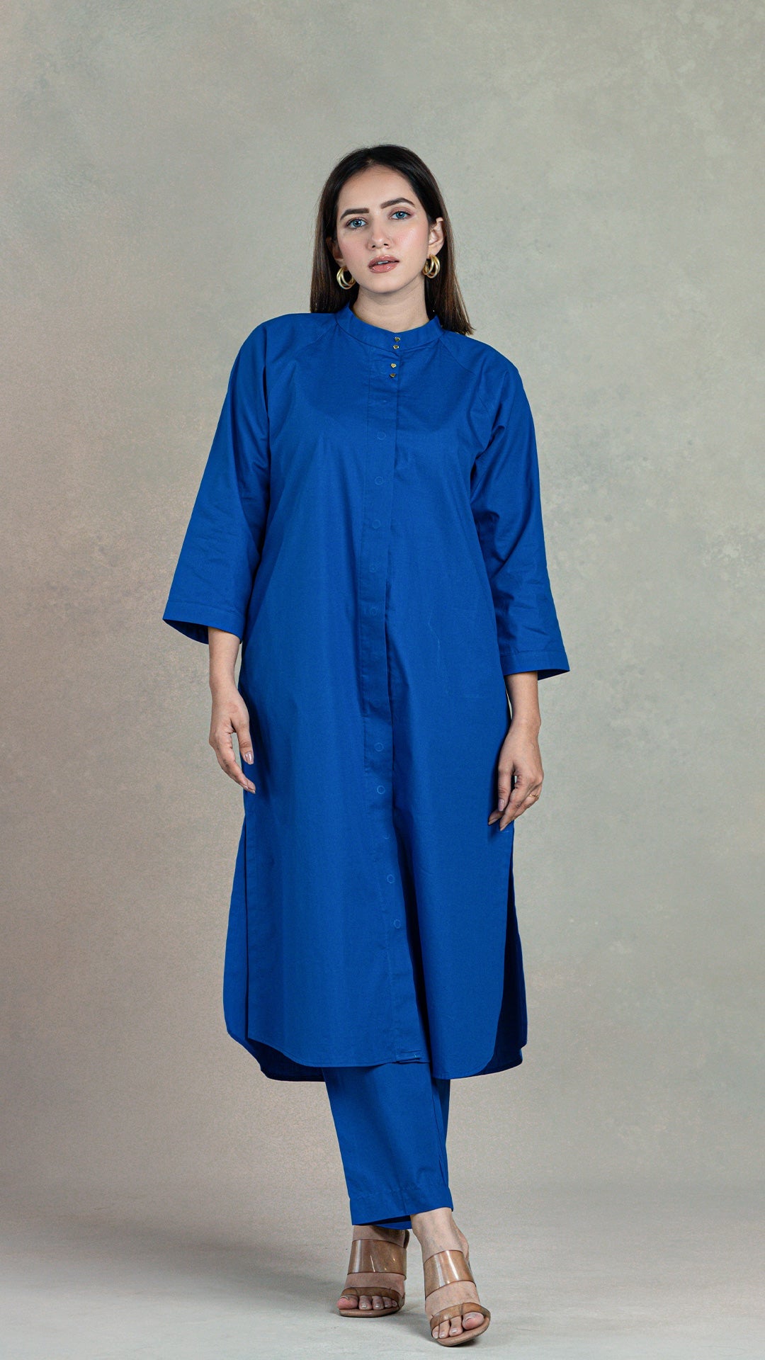 Everyday Organic Cotton Kurta- Royal Blue