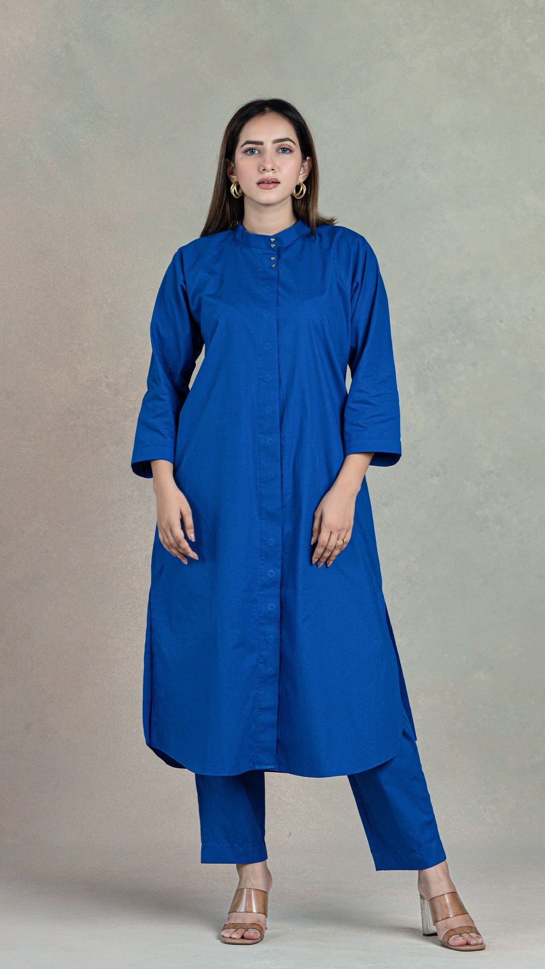 Everyday Organic Cotton Kurta- Royal Blue