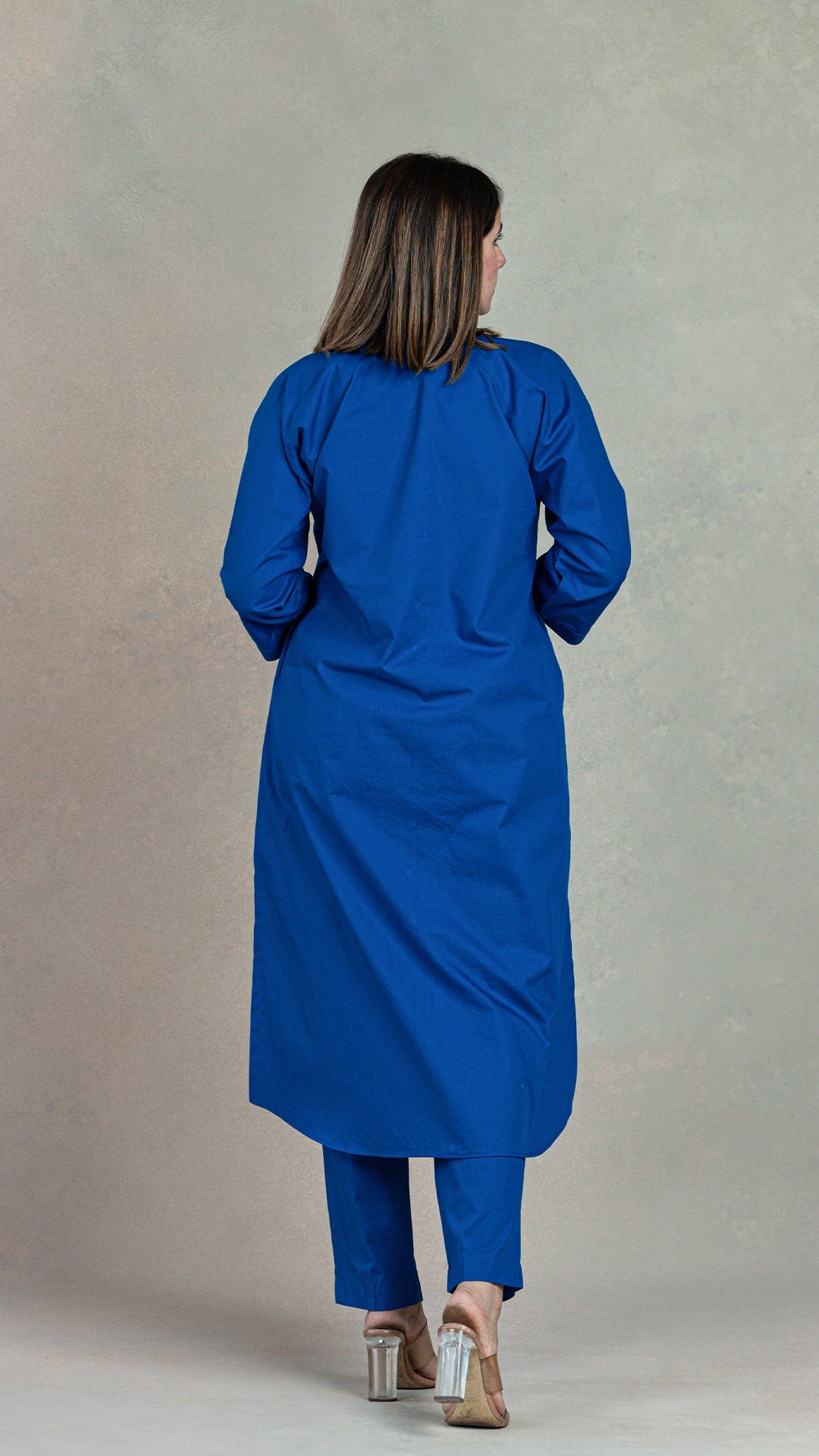 Everyday Organic Cotton Kurta- Royal Blue