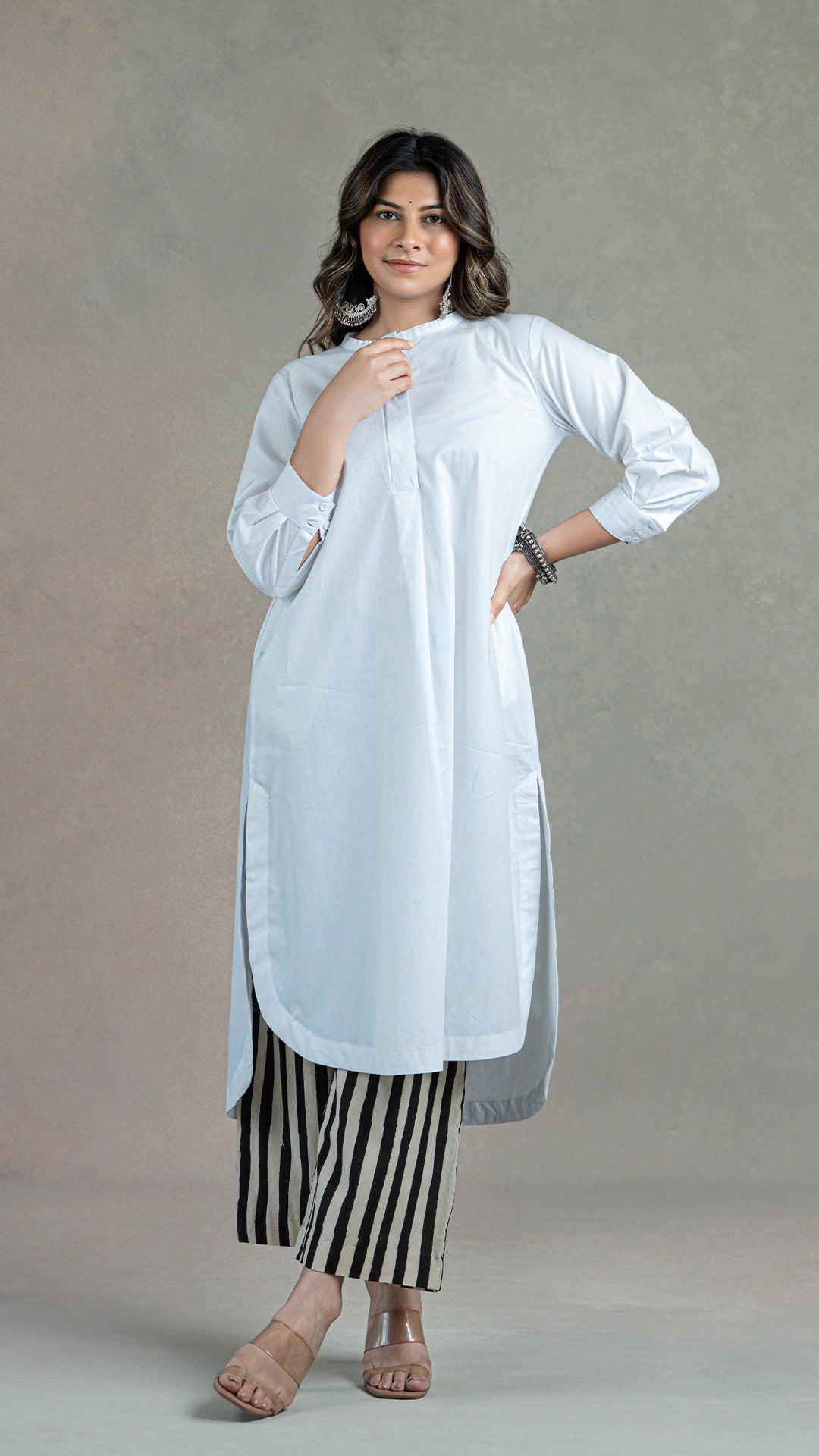 Everyday Organic Cotton Kurta- White