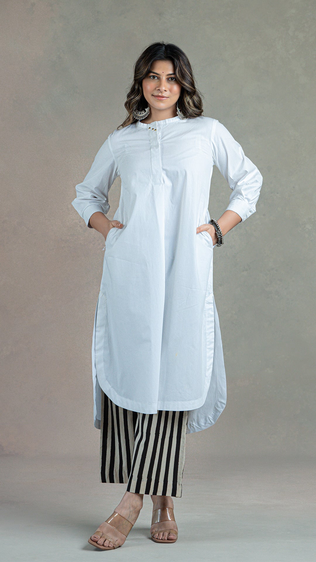 Everyday Organic Cotton Kurta- White