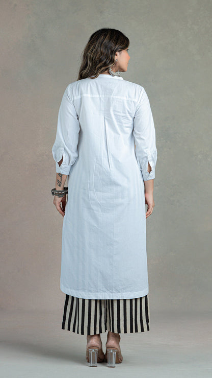 Everyday Organic Cotton Kurta- White