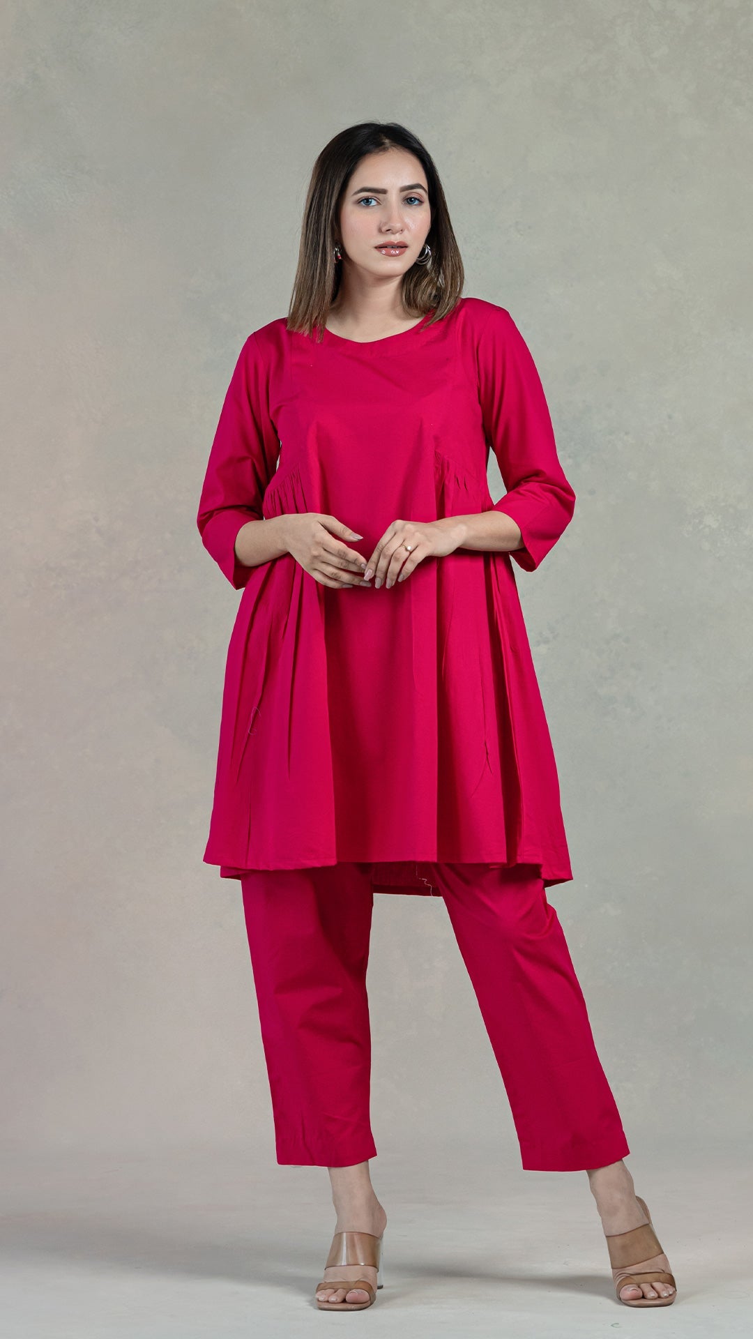 Everyday Organic Cotton Co-ord- Rani Pink