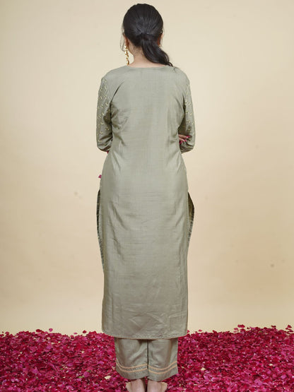 Pista Green Kurta Set