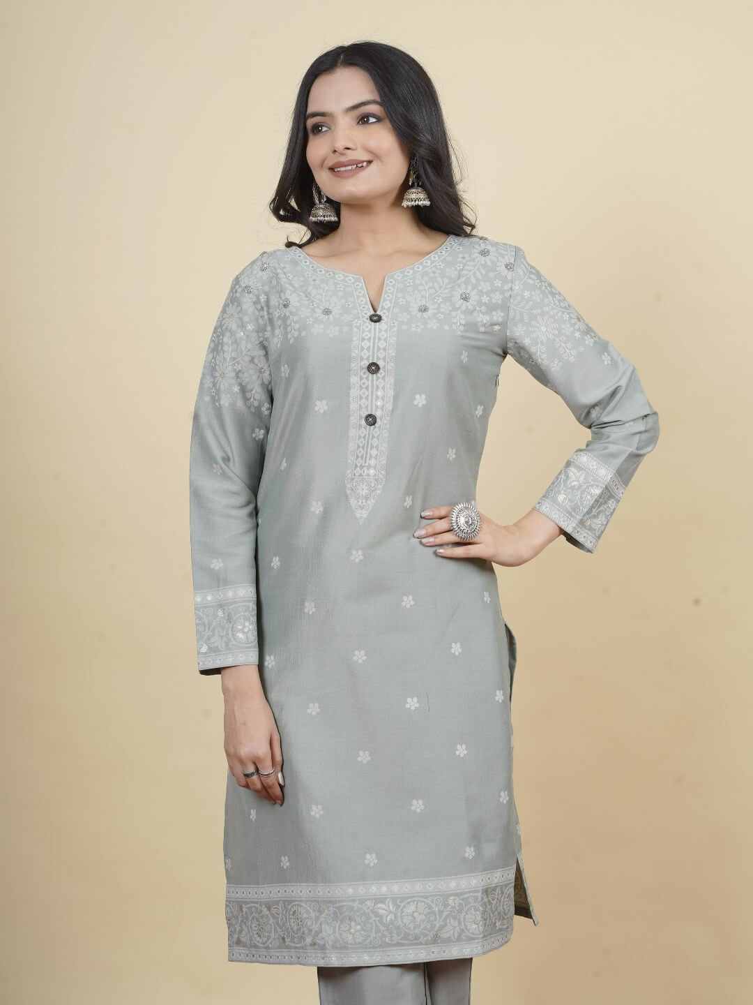 Tranquil Silk Kurta Set