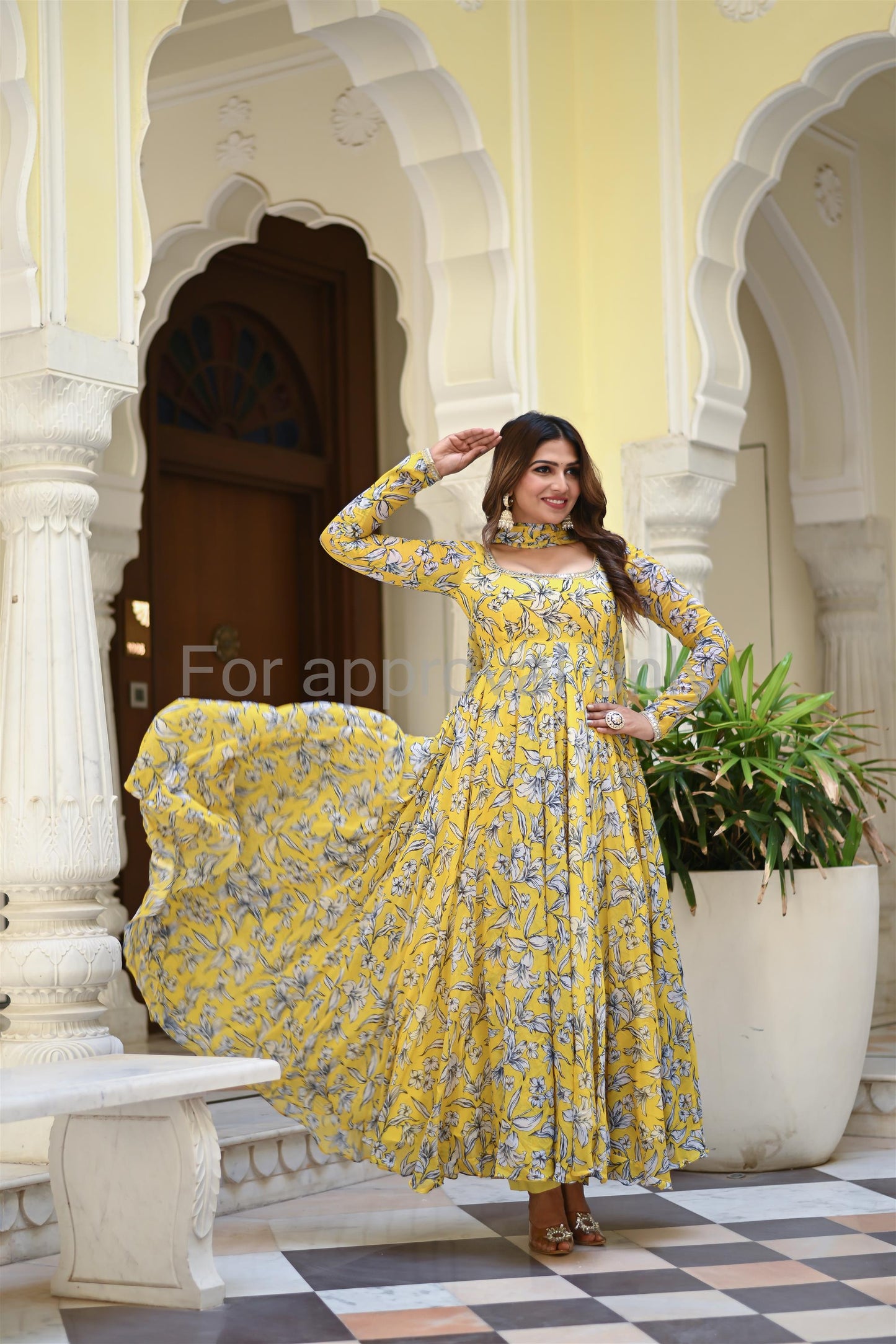 Amber Anarkali Set