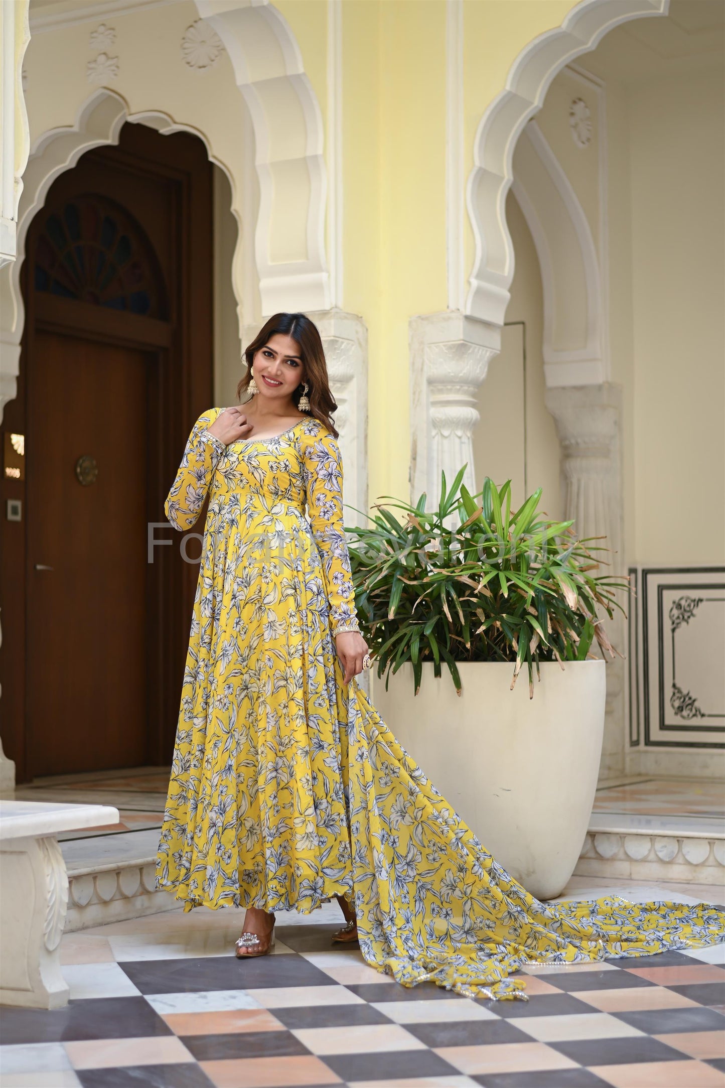 Amber Anarkali Set