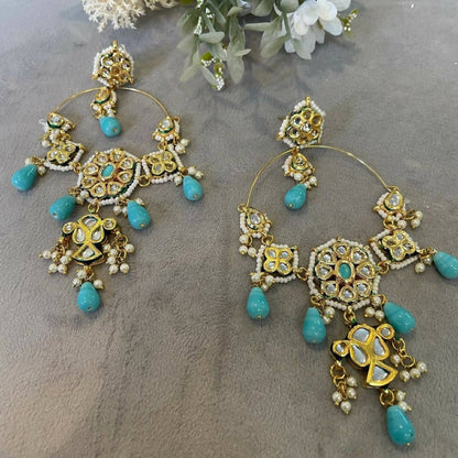 ZIYA - DROP CHANDBALI EARRINGS