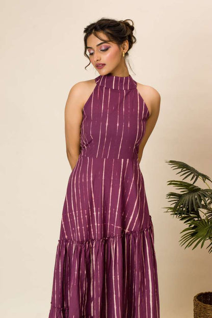 Shibori maxi dress