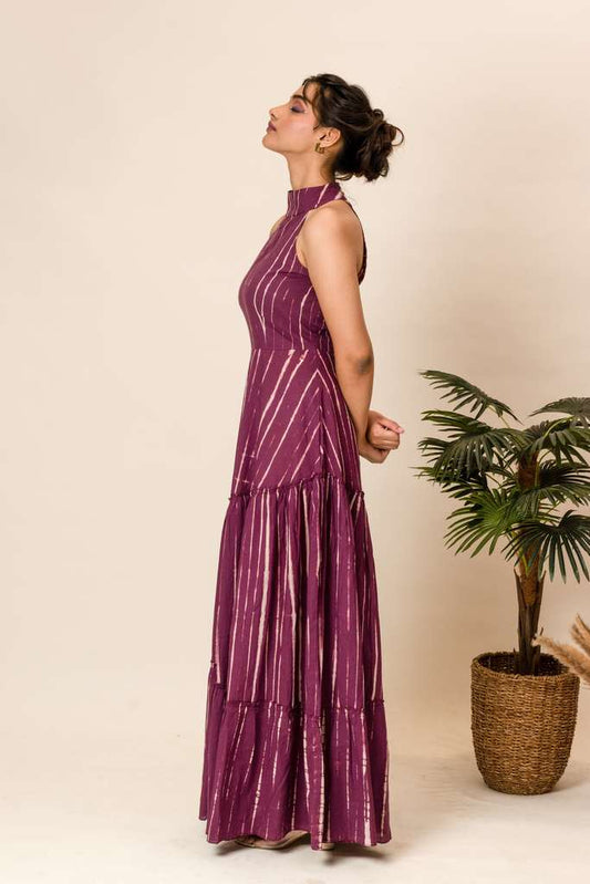 Shibori maxi dress