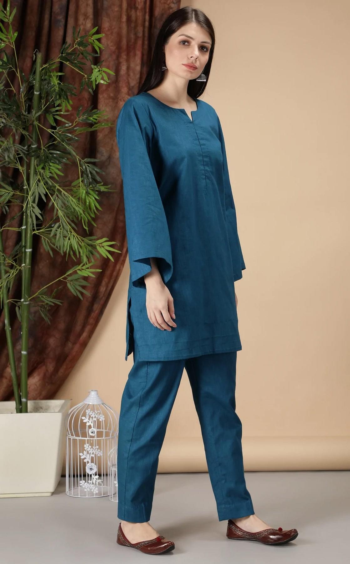 Blue Kurta Pant Set