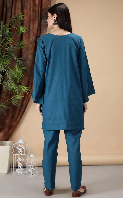 Blue Kurta Pant Set