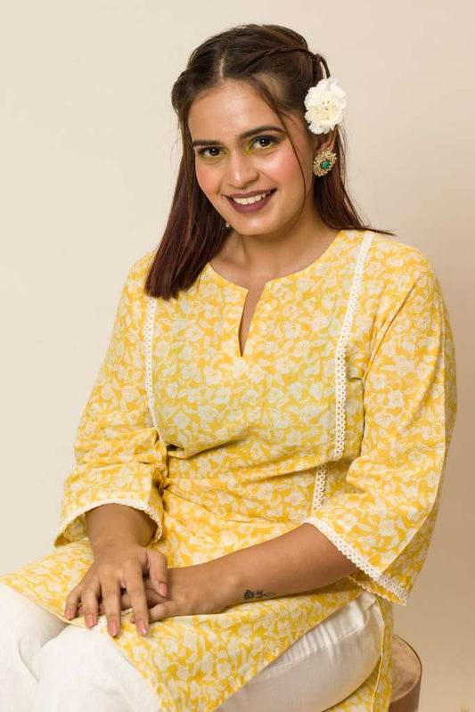 Nargis handblock print kurti