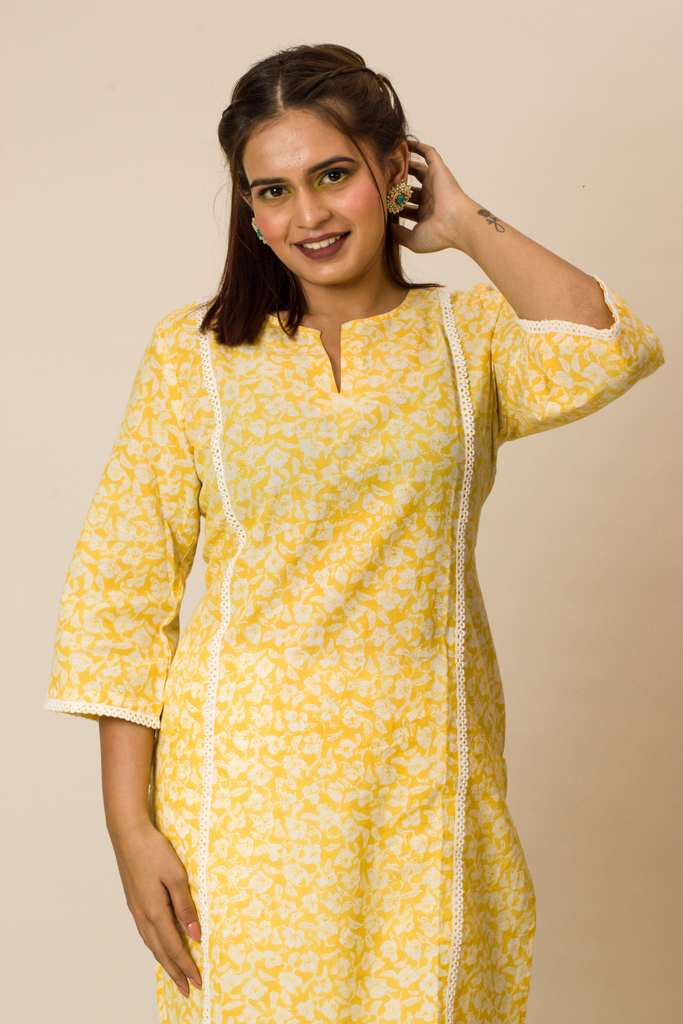 Nargis handblock print kurti