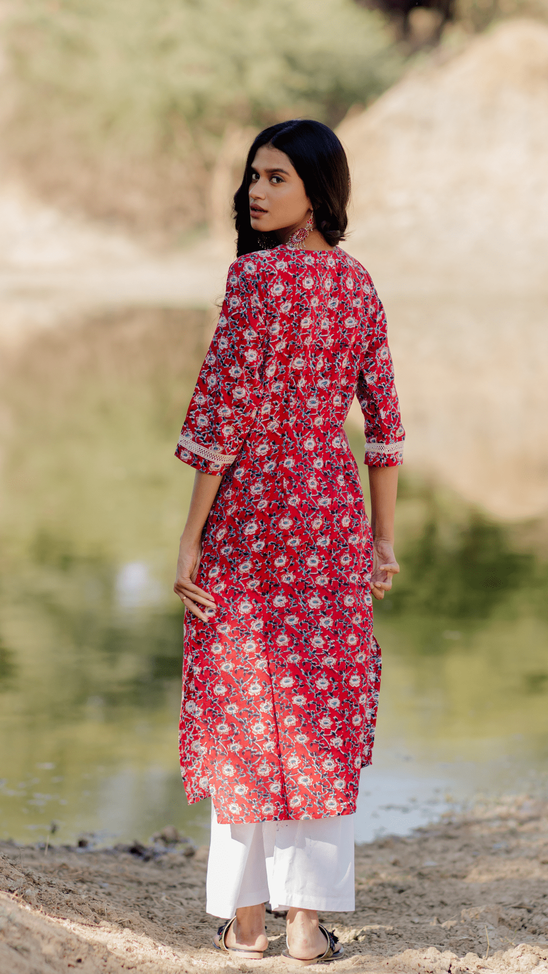 Sara Hand Block Kurta