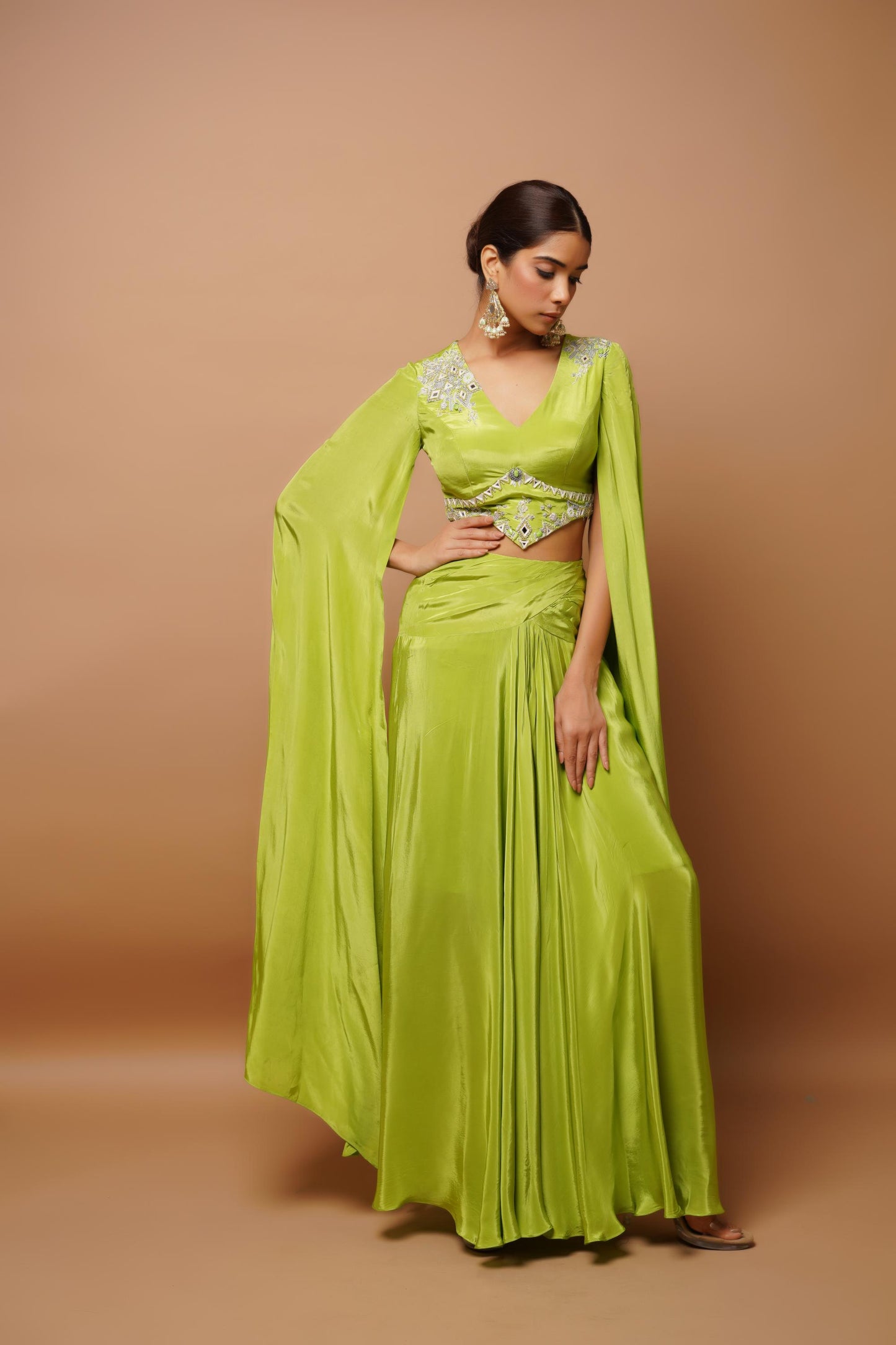 Bright Green Indo Set (Set Of 2)