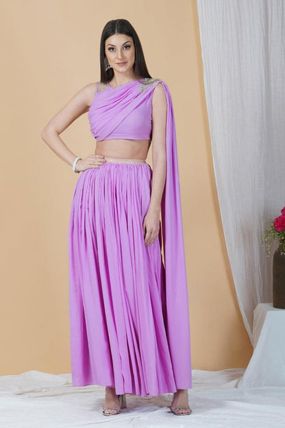 Dreamy Purple Skirt Set