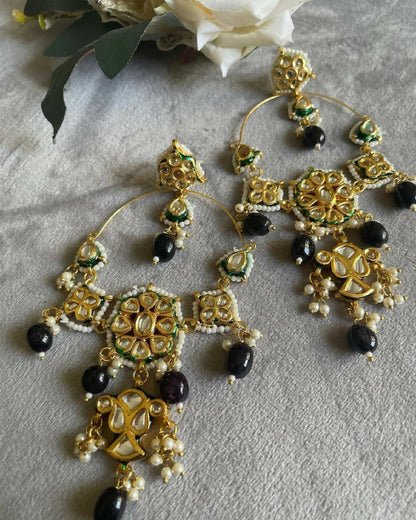 ZIYA - DROP CHANDBALI EARRINGS