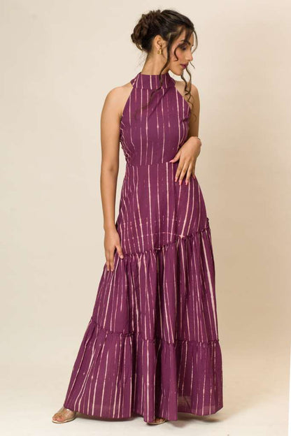 Shibori maxi dress