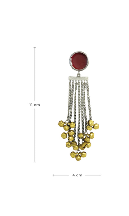 Tasseled Ghungroo Earrings