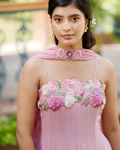 Floral Cascade Anarkali