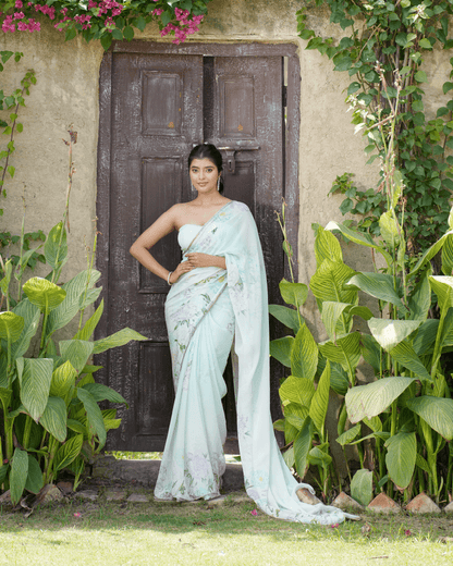 Azzure Bloom Sari