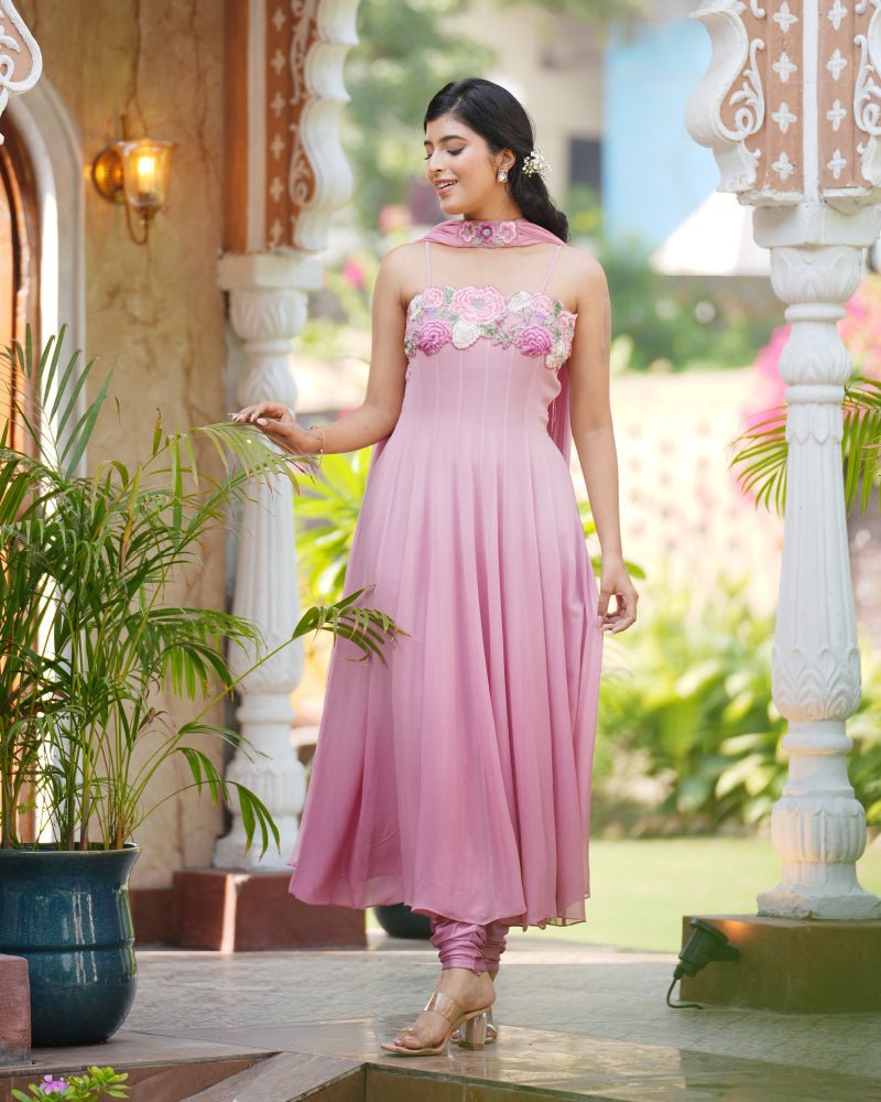 Floral Cascade Anarkali