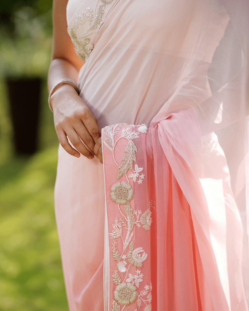 Floral Meadow Saree