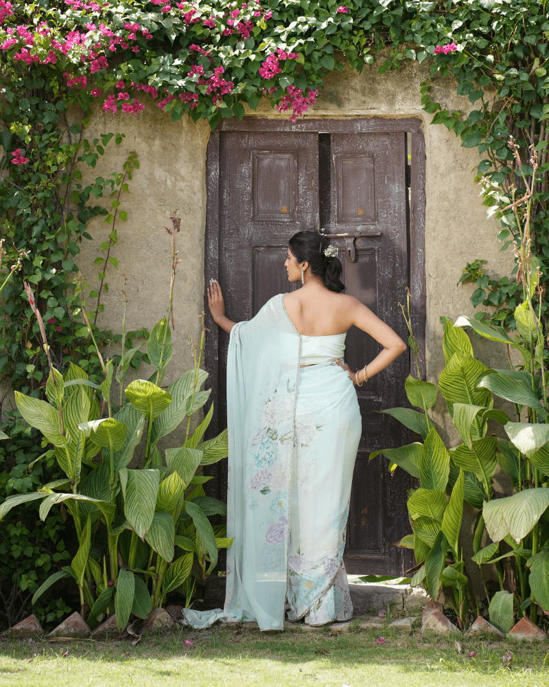 Azzure Bloom Sari