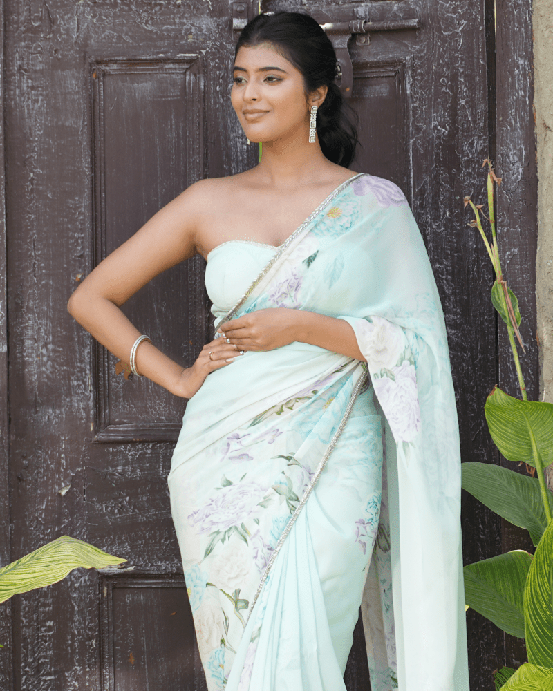 Azzure Bloom Sari