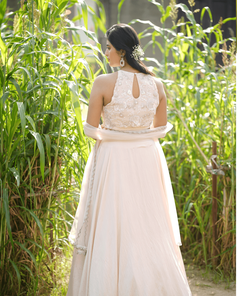 Petal pink lehenga