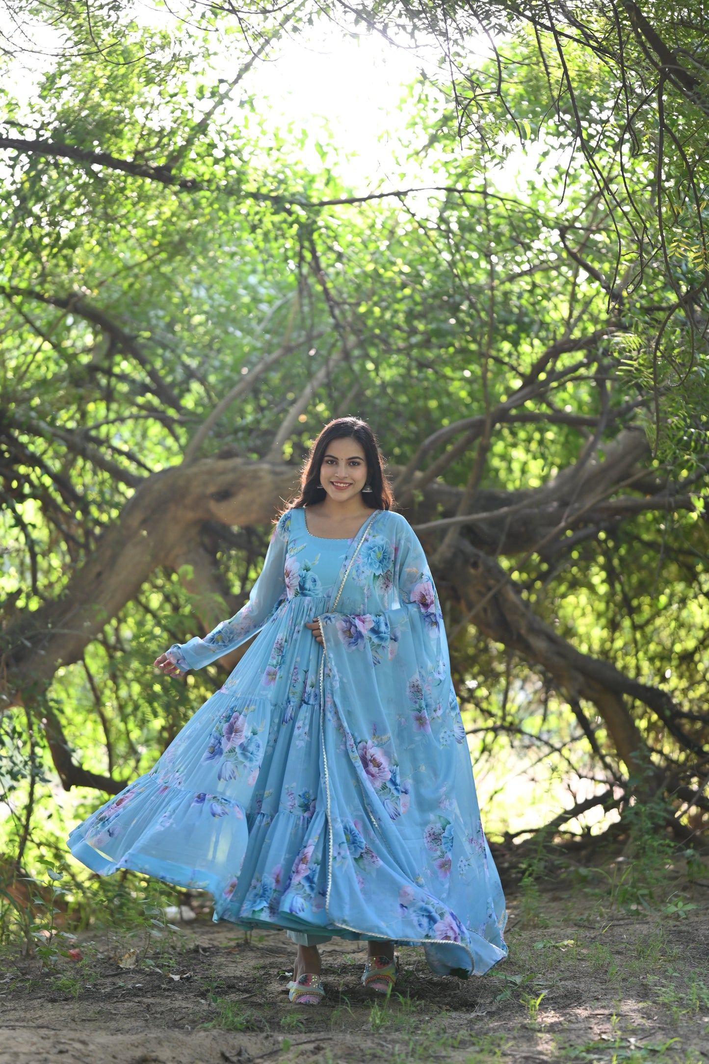 Sky Phoolvari Anarkali