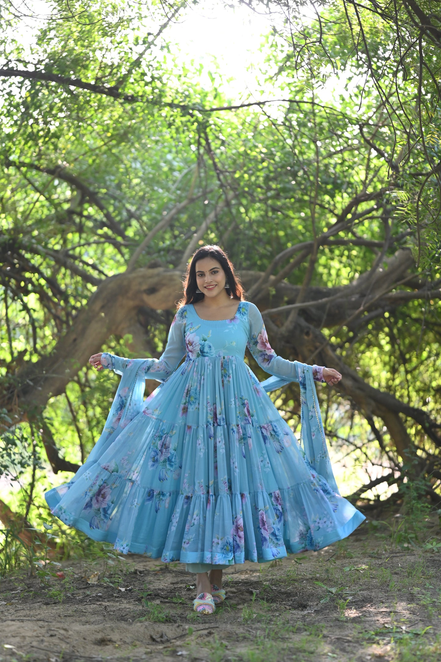 Sky Phoolvari Anarkali