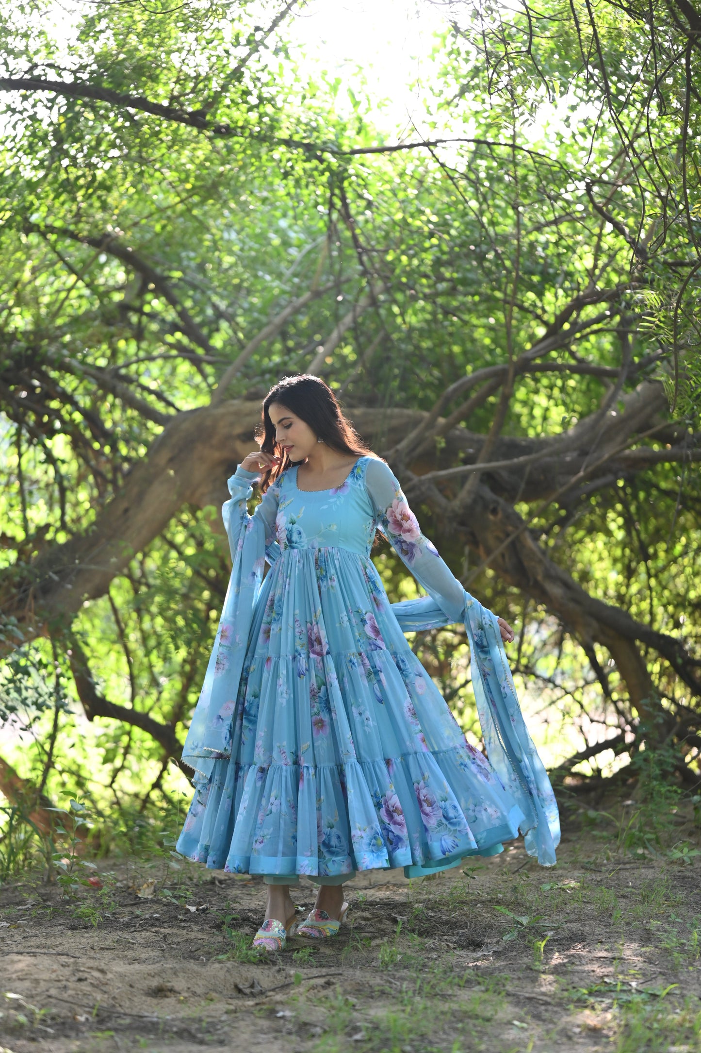 Sky Phoolvari Anarkali