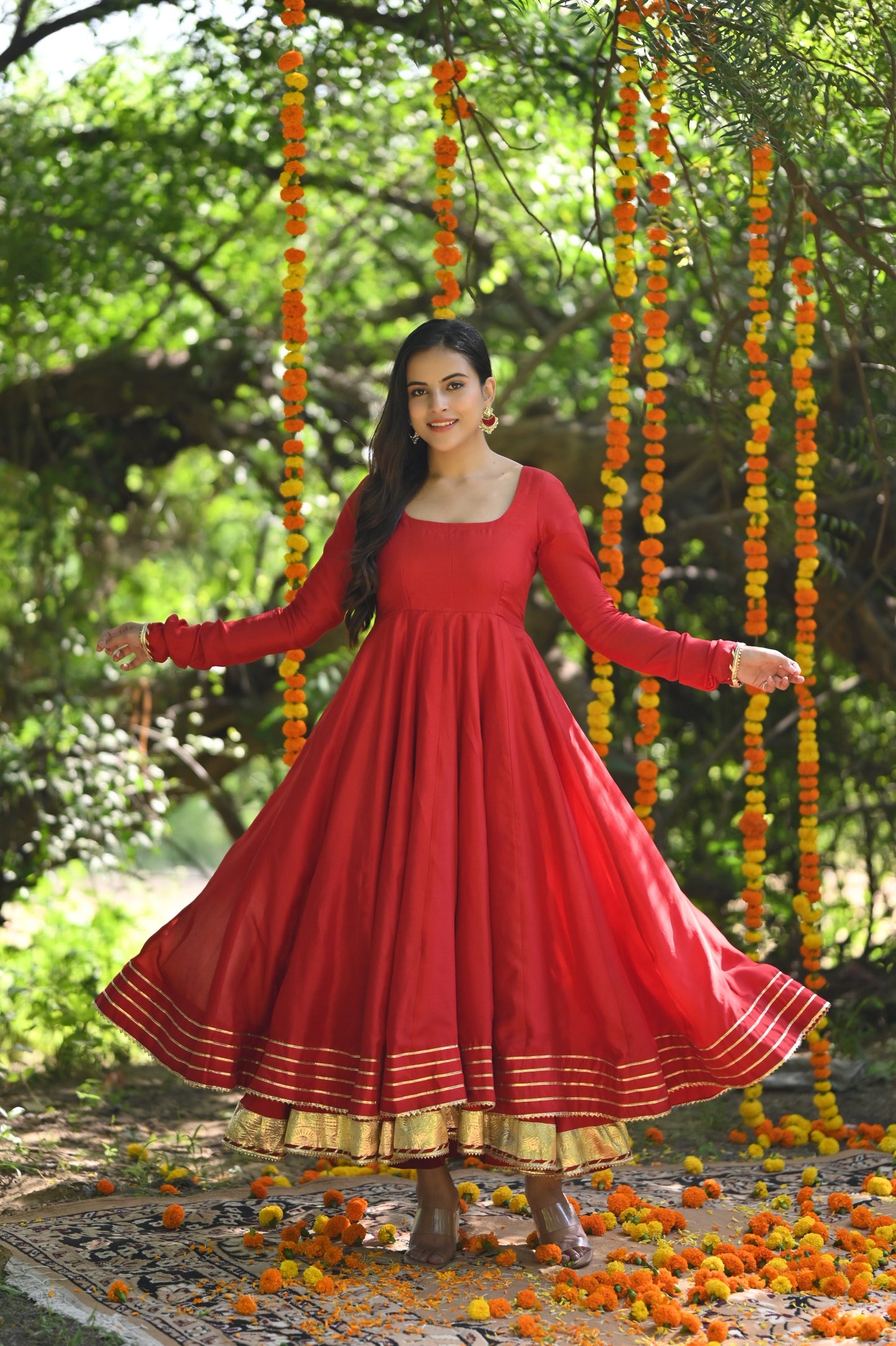 Red Mastani Anarkali