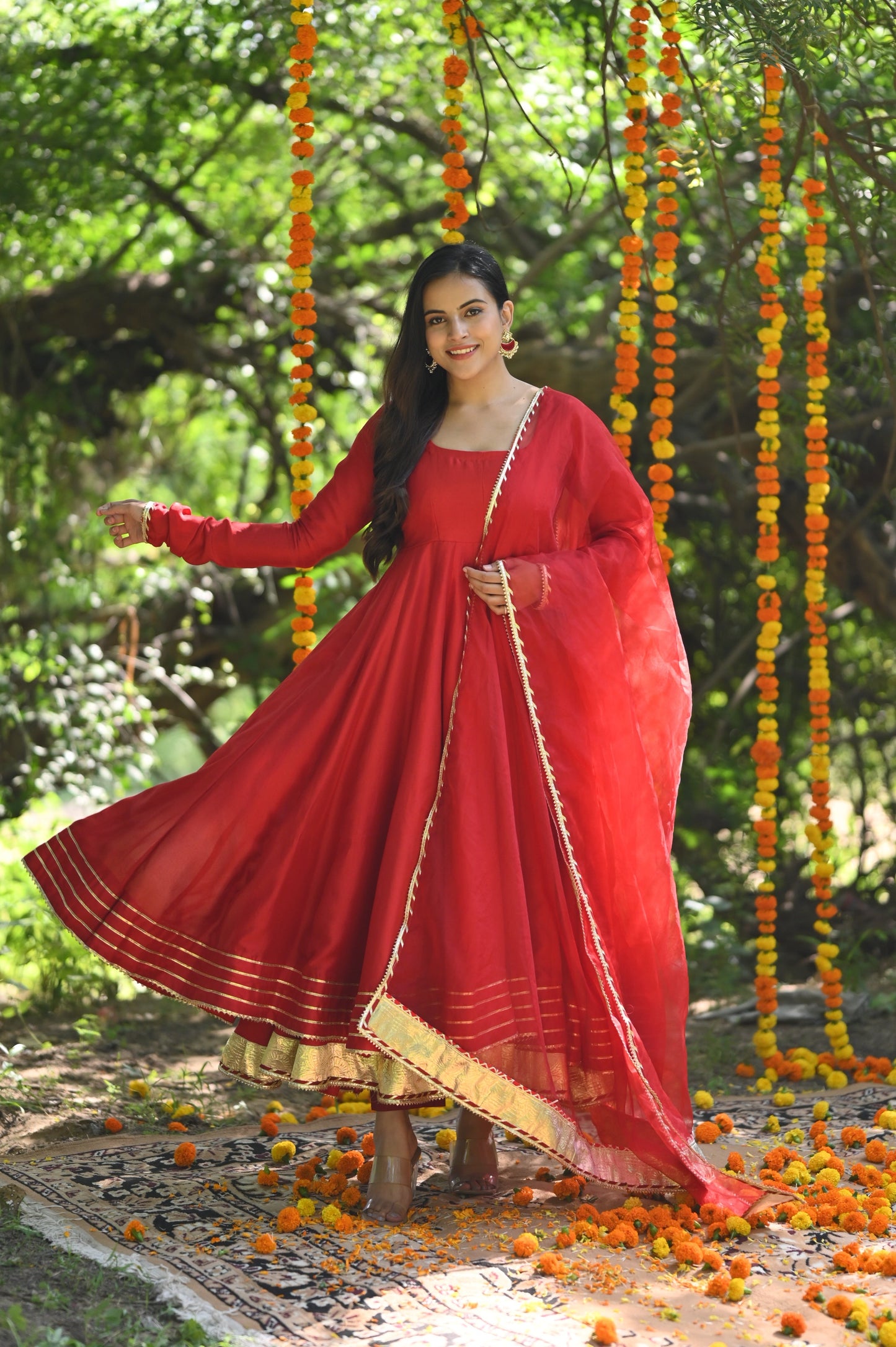 Red Mastani Anarkali