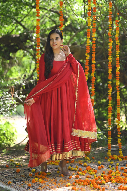 Red Mastani Anarkali