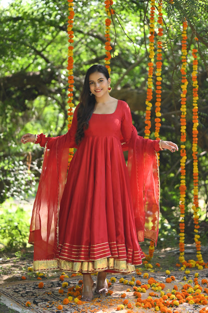 Red Mastani Anarkali