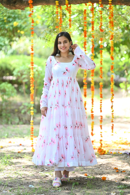 White Tulip Anarkali