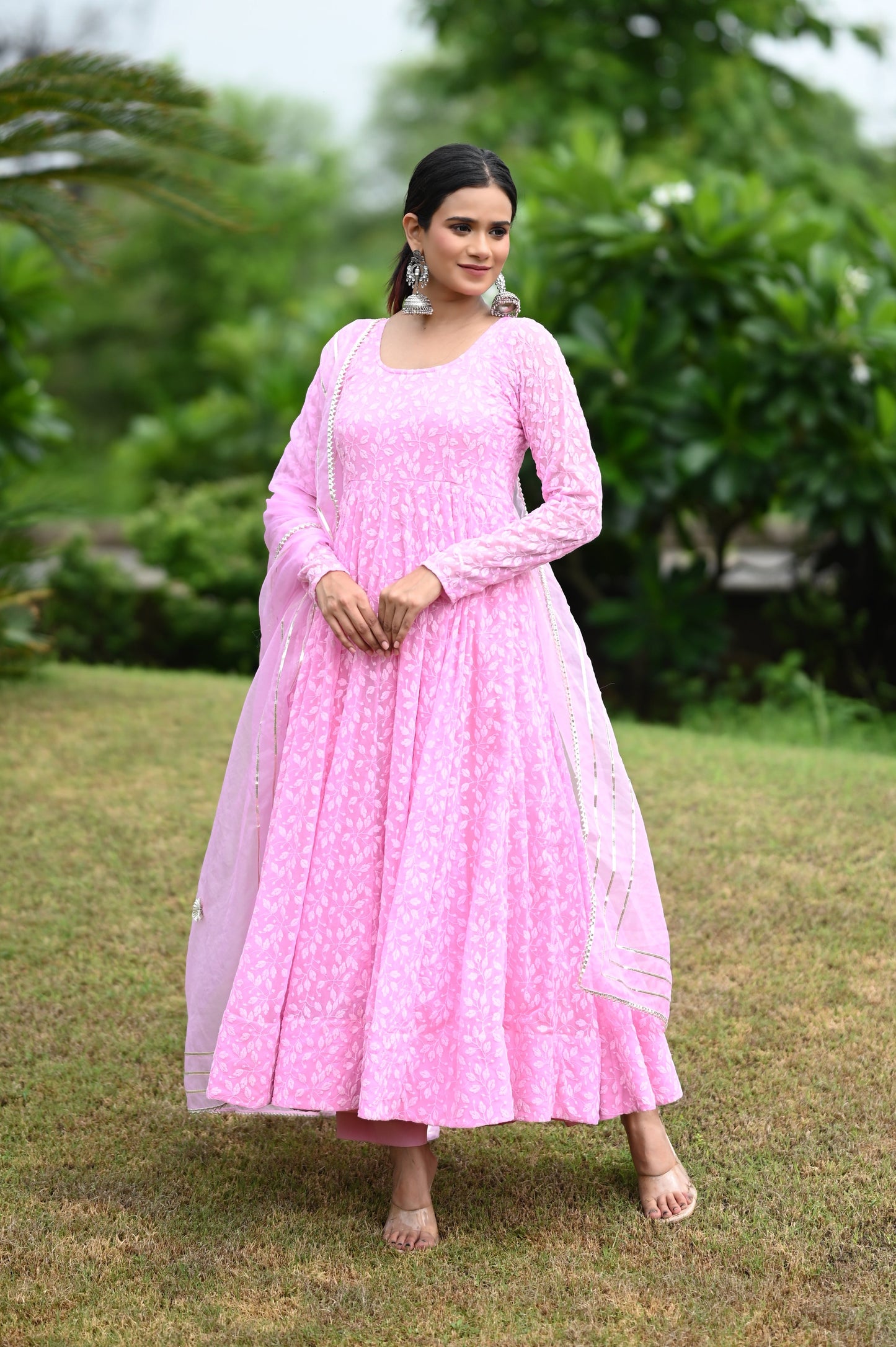 Pink Jasmine Anarkali