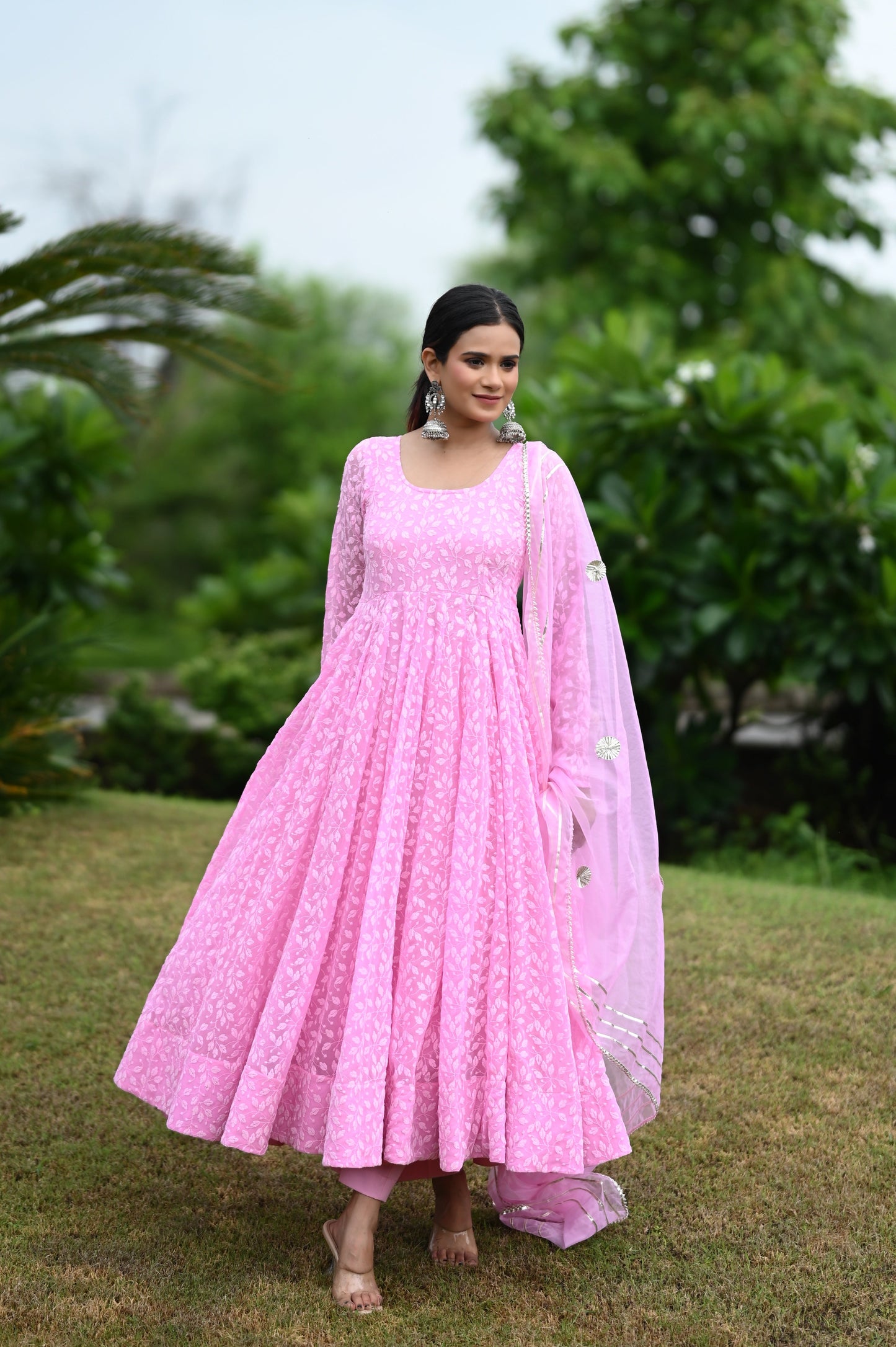 Pink Jasmine Anarkali