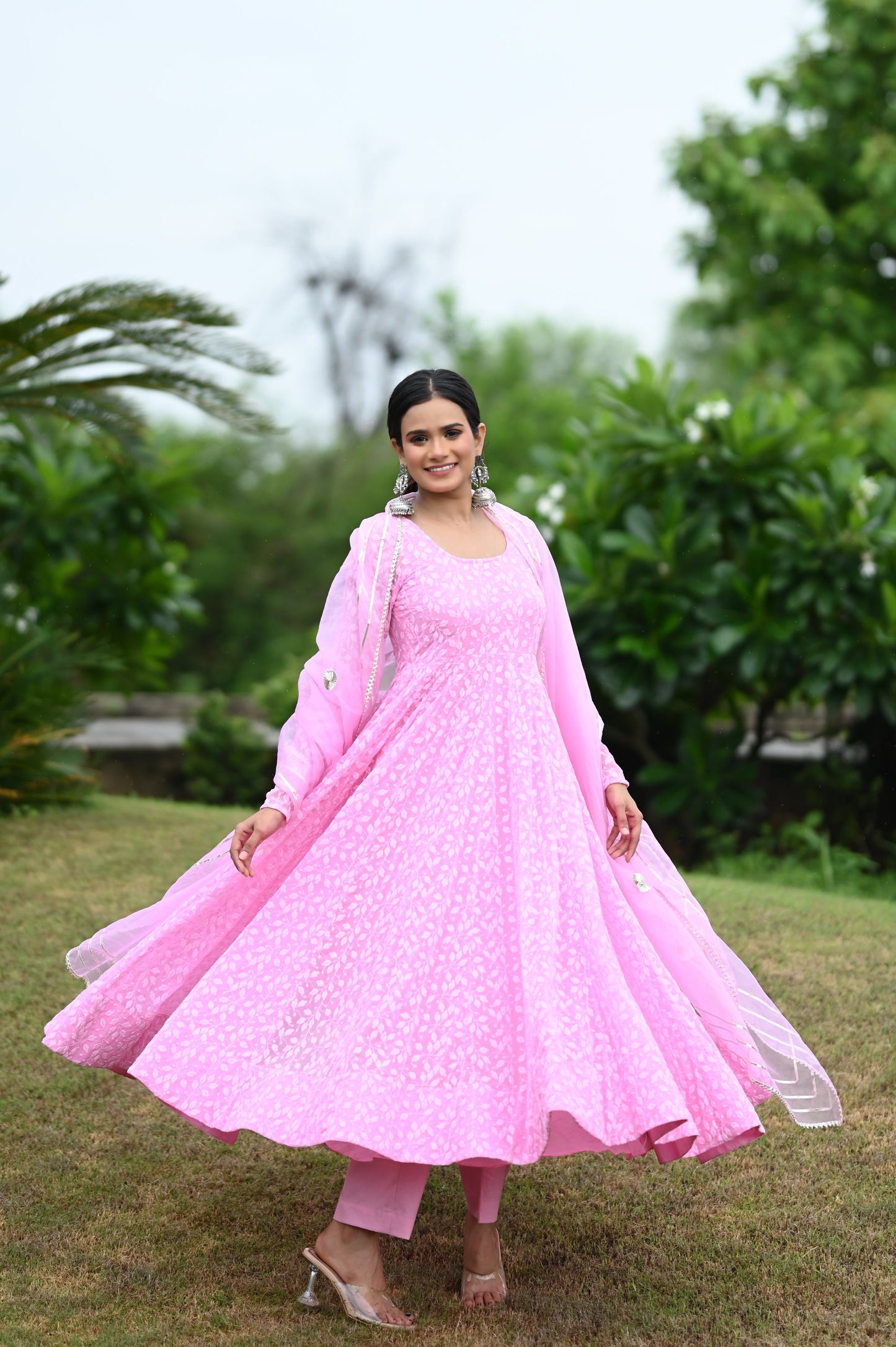 Pink Jasmine Anarkali