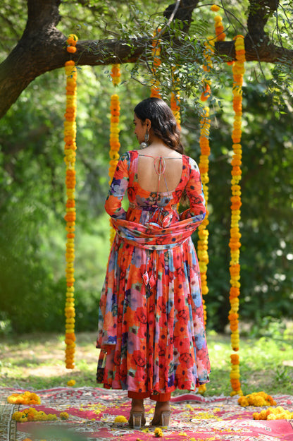 Flower Garden Anarkali