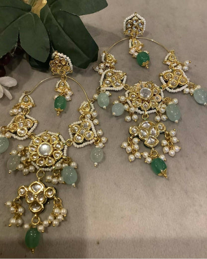 ZIYA - DROP CHANDBALI EARRINGS