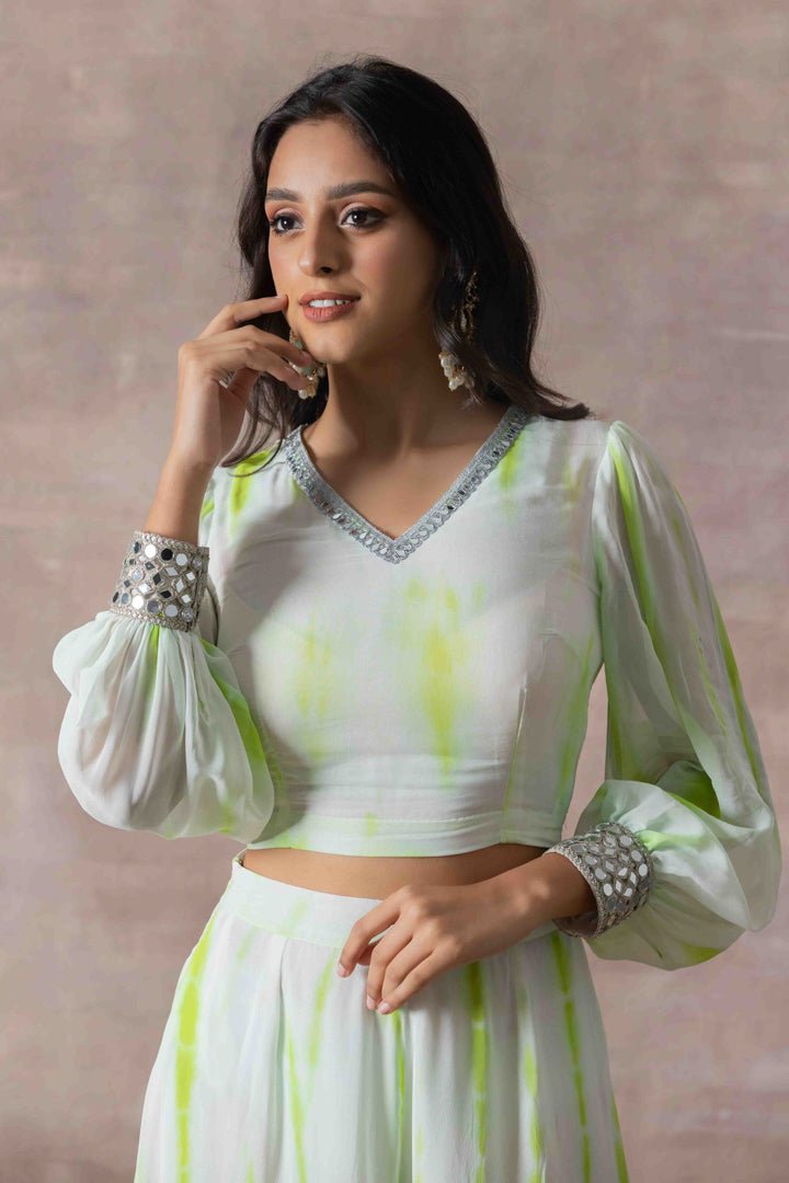 Trendy Tie-dye Indo-western Set