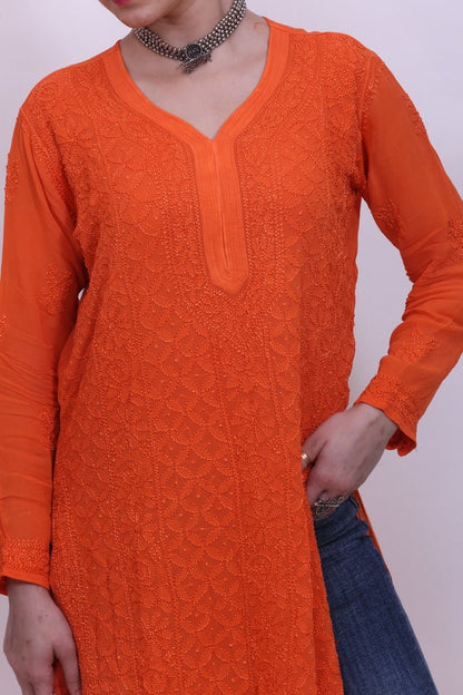 Hoor kurti in Orange