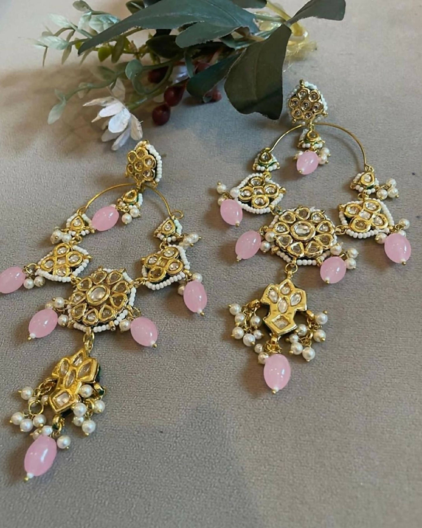 ZIYA - DROP CHANDBALI EARRINGS