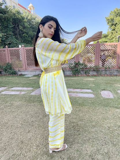 Yellow Tie-dye Co-ord Set