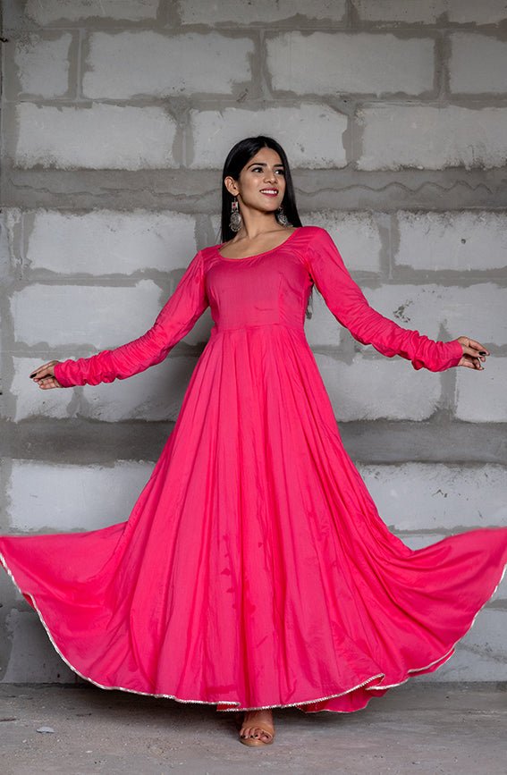 Fushsia Pink Anarkali